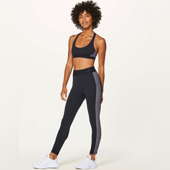 EUC đź’• Lululemon Box It Out Tight Black / Heathered Black - Picture 3 of 8